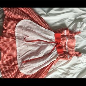 Custom made little red riding hood dress